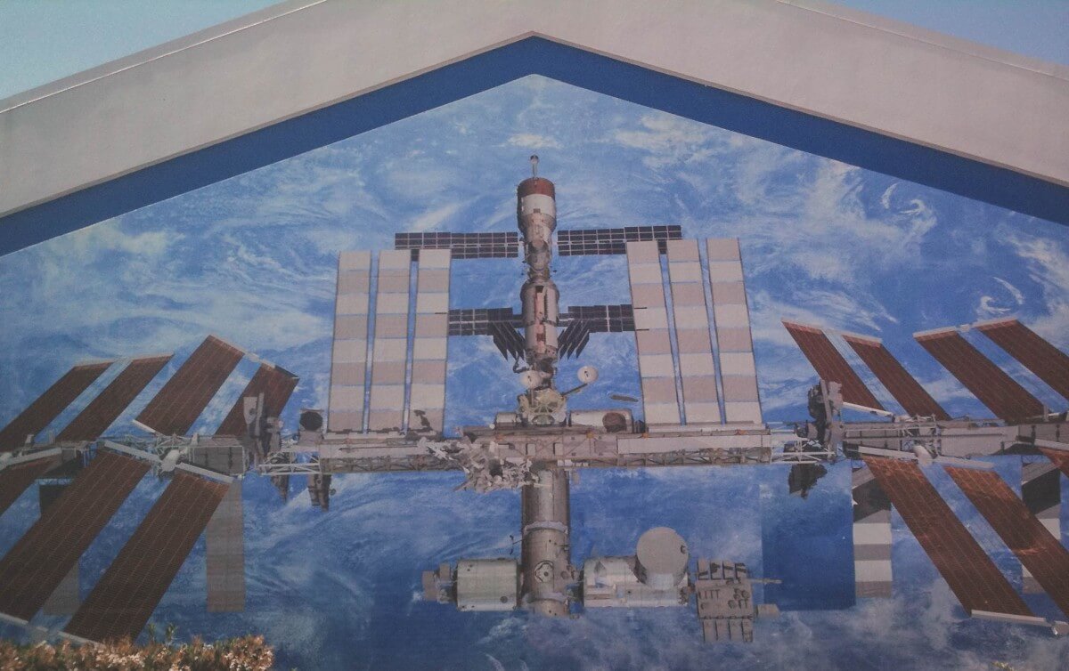 A mural at Kennedy Space Center. 