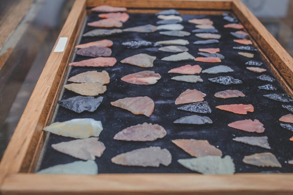 Arrowheads from Hogback trading company. Each one describes something different. 