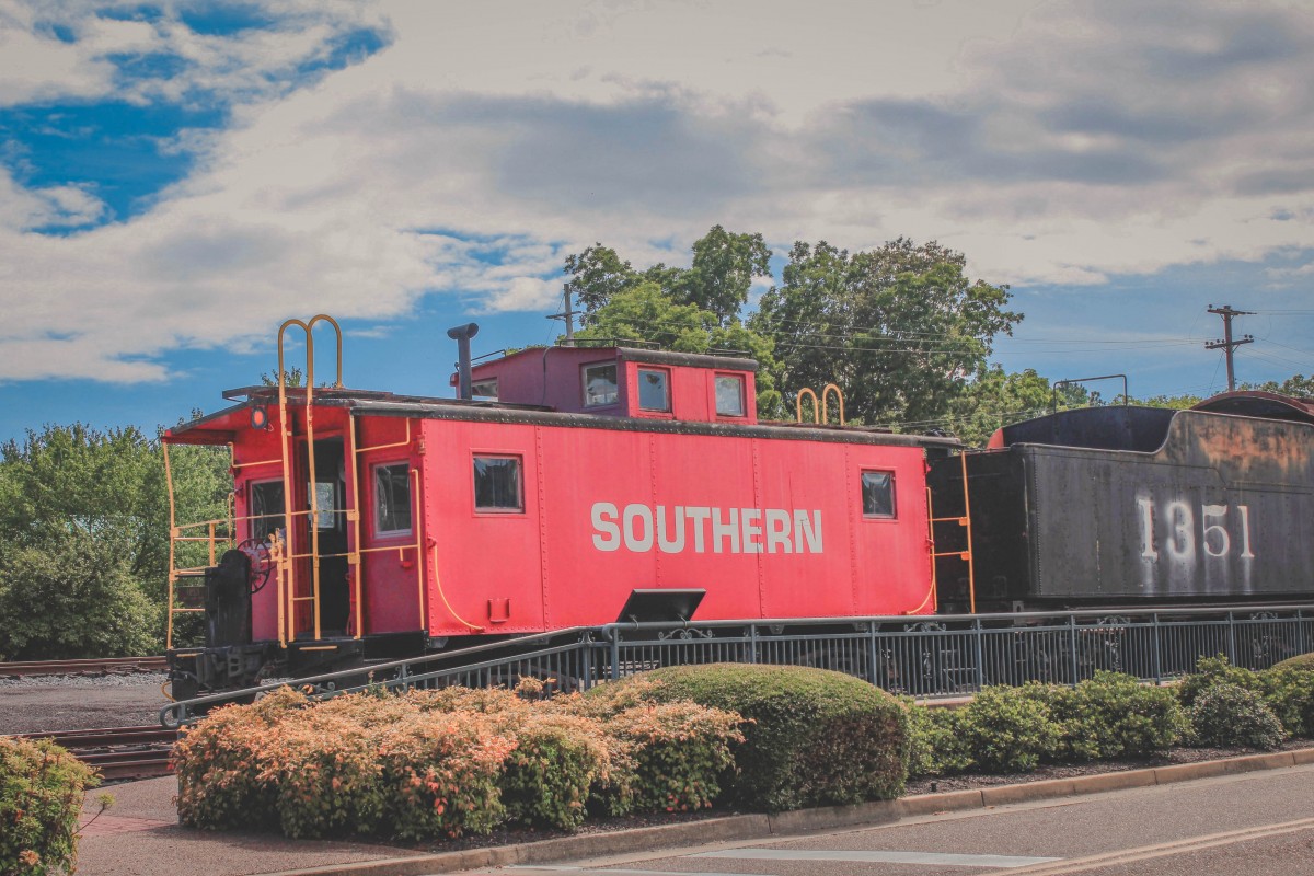 red caboose in Collierville