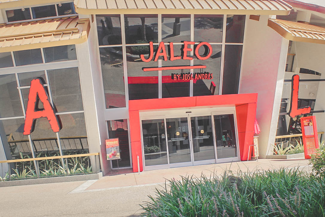 Exterior of Jaleo, one of the best places to eat dinner in Disney Springs