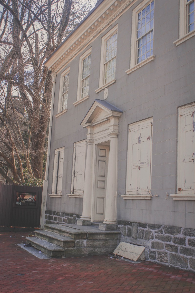 building (once residence of George Washington) in historic Germantown Philadelphia