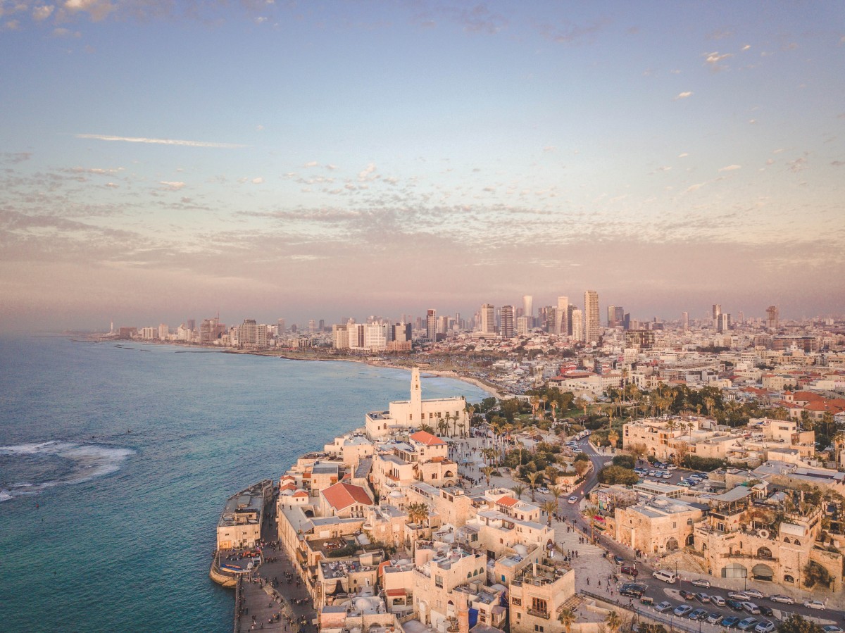 coast of Tel Aviv, Israel, home of pubs and bars and clubs