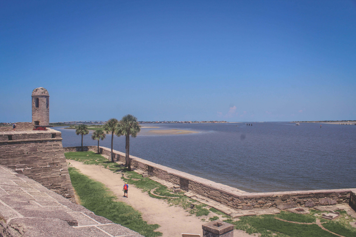waterfront can be viewed from Castillo De San Marcos