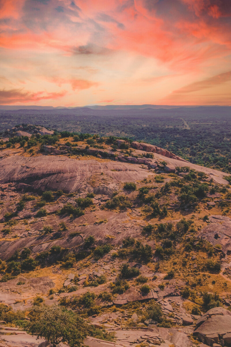 sunsets in Texas: Enchanted Rock