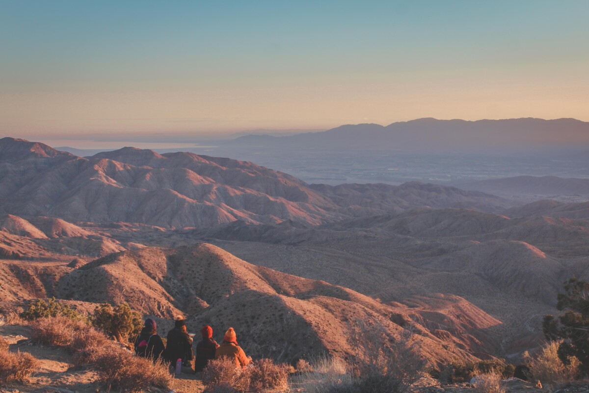 best hikes in Joshua Tree: sunset at Keys View