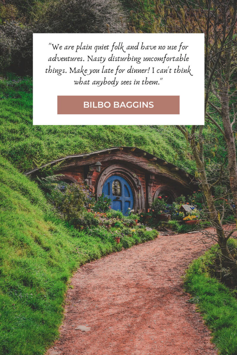 reluctance to adventure Hobbit quotes by Bilbo Baggins