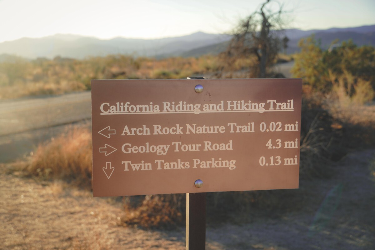 sign for Geology Tour Road