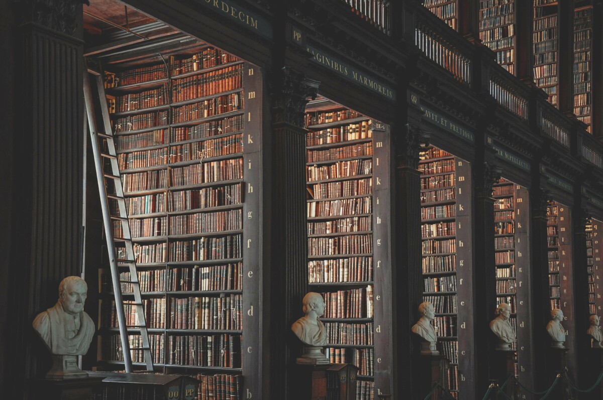 most beautiful dark academia libraries: Trinity College