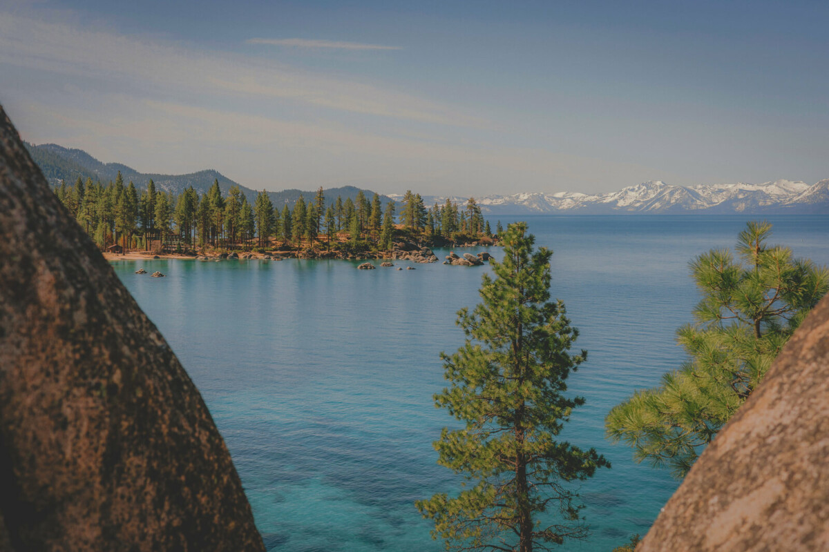 sprawling Lake Tahoe with its wide waters is one of the best 2-day trips from San Jose