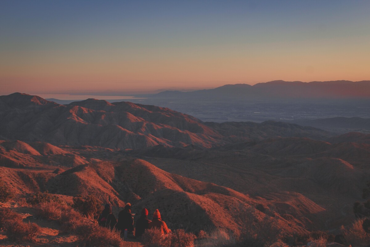 everything you can see from Keys View at sunset, from the Salton Sea to Indio