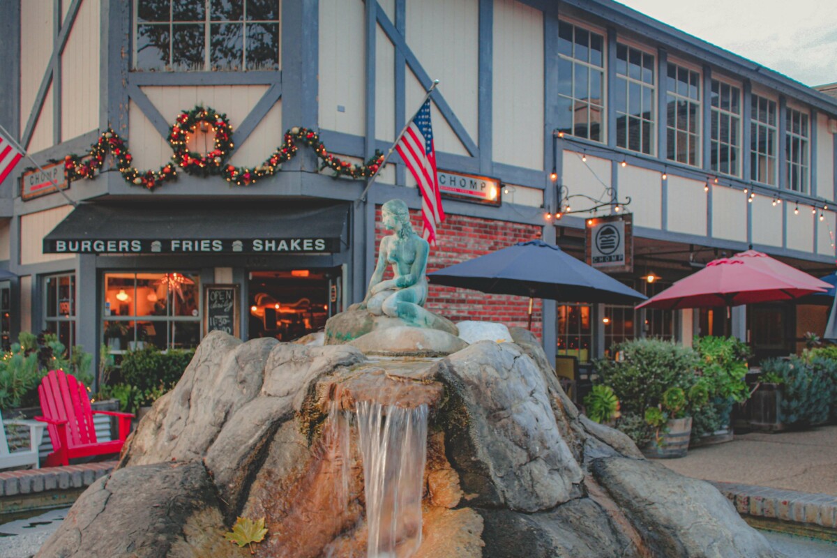 The Little Mermaid Fountain, one of the most photogenic things to do in Solvang