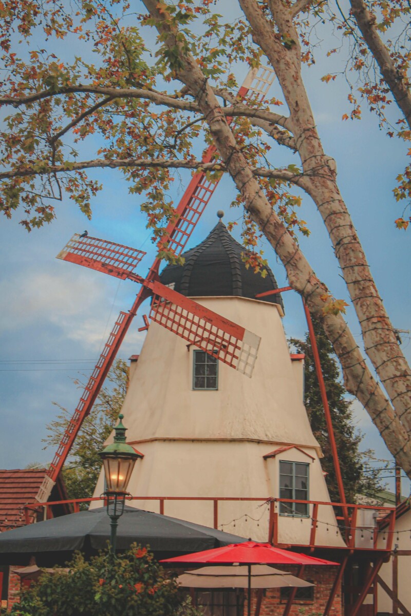 one of the many traditional Danish windmills in Solvang California
