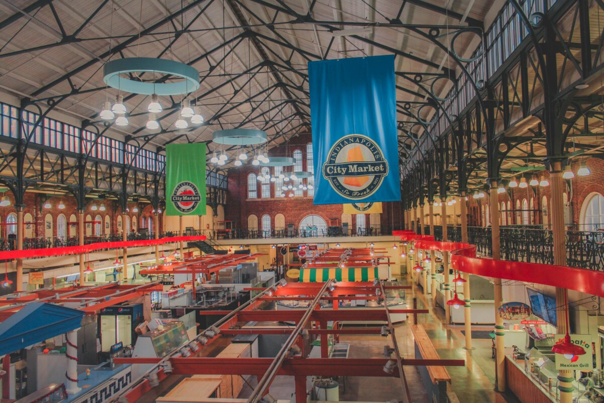 inside City Market in Indianapolis