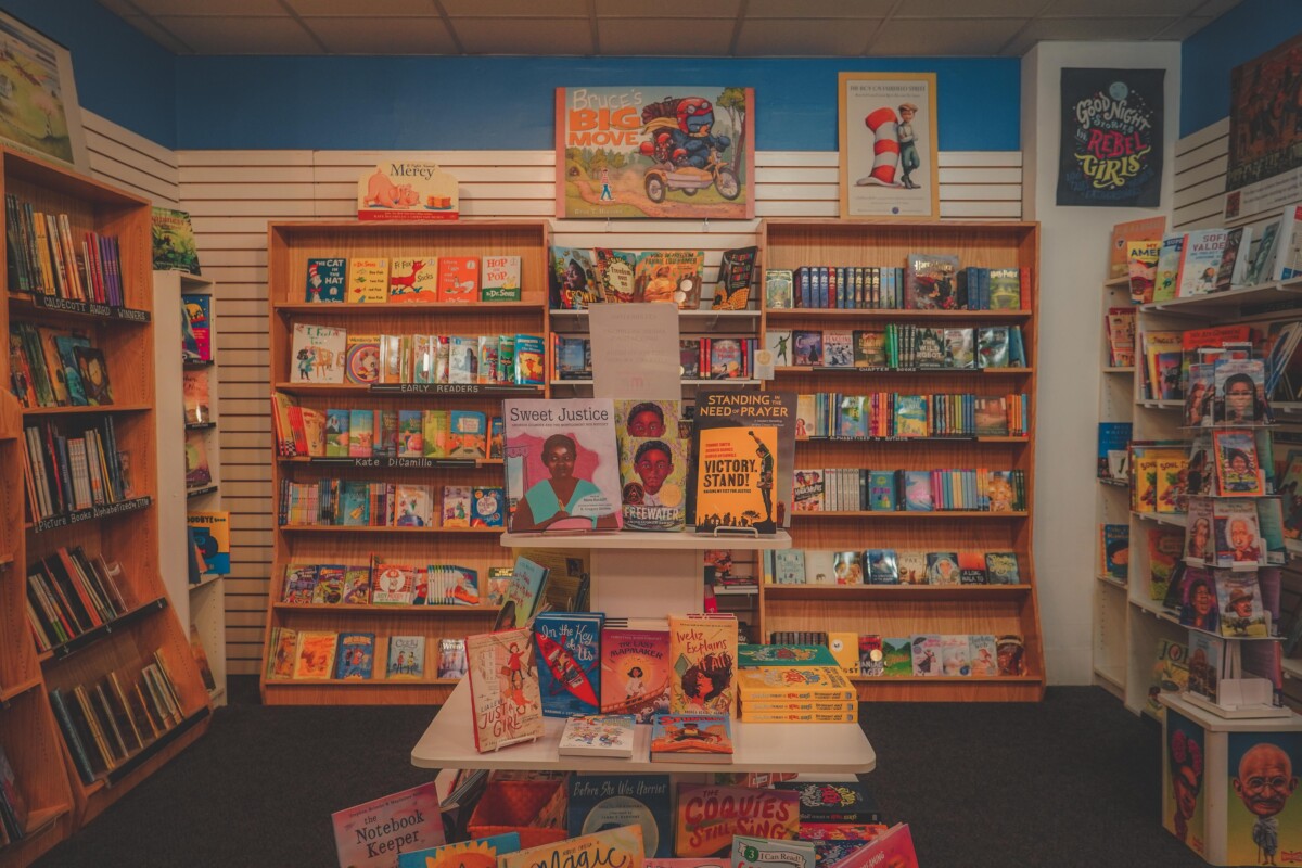book section of G. Williker's Books & Toys