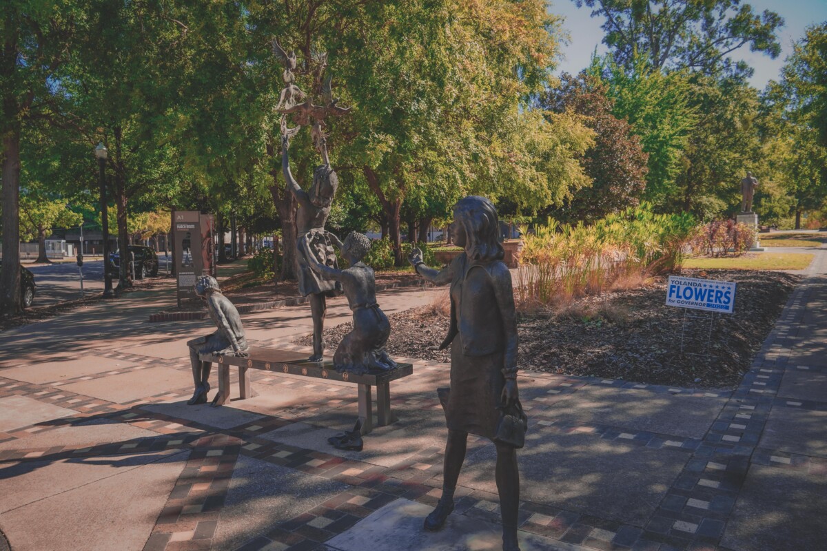 Four Spirits sculpture in Kelly Ingram Park