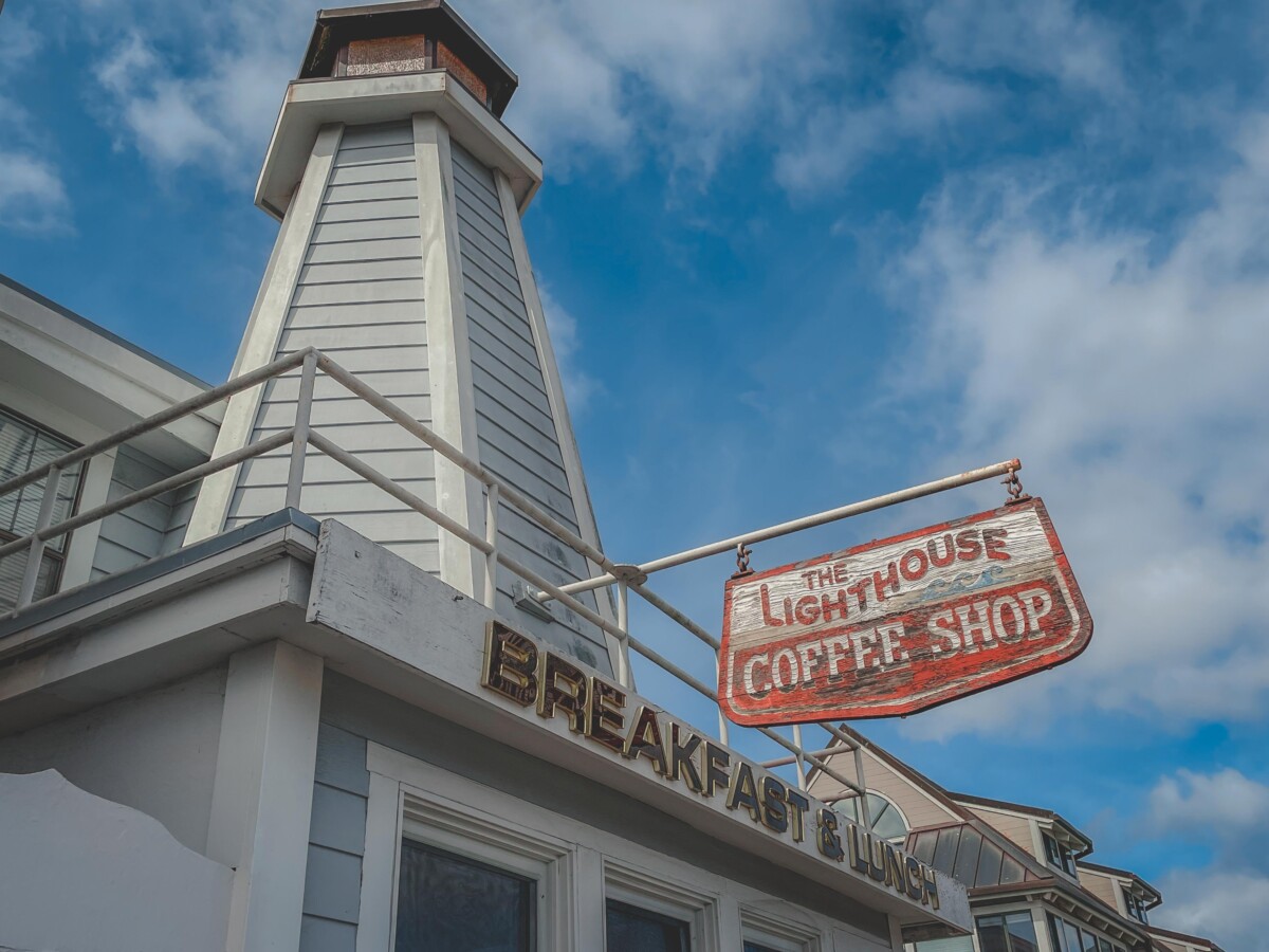 exterior of Lighthouse Coffee, one of the best breakfast spots in Sausalito