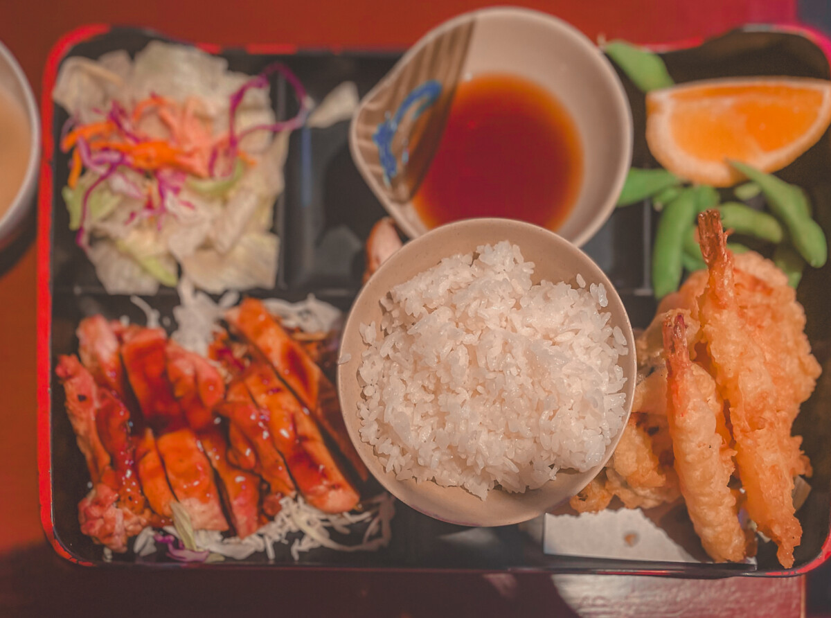 lunch bento box at Sushi Maru