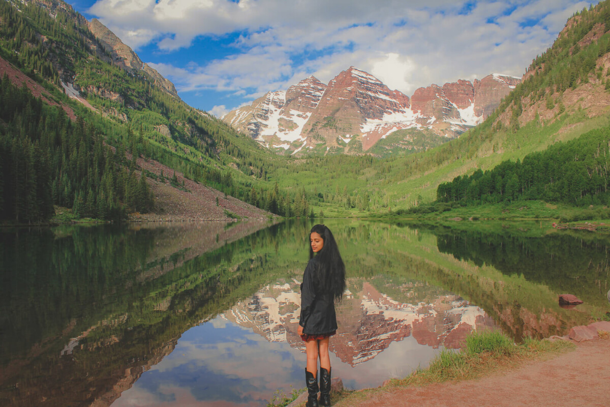 Maroon Bells in Colorado, one of the best states to visit for scenic views and scenic drives