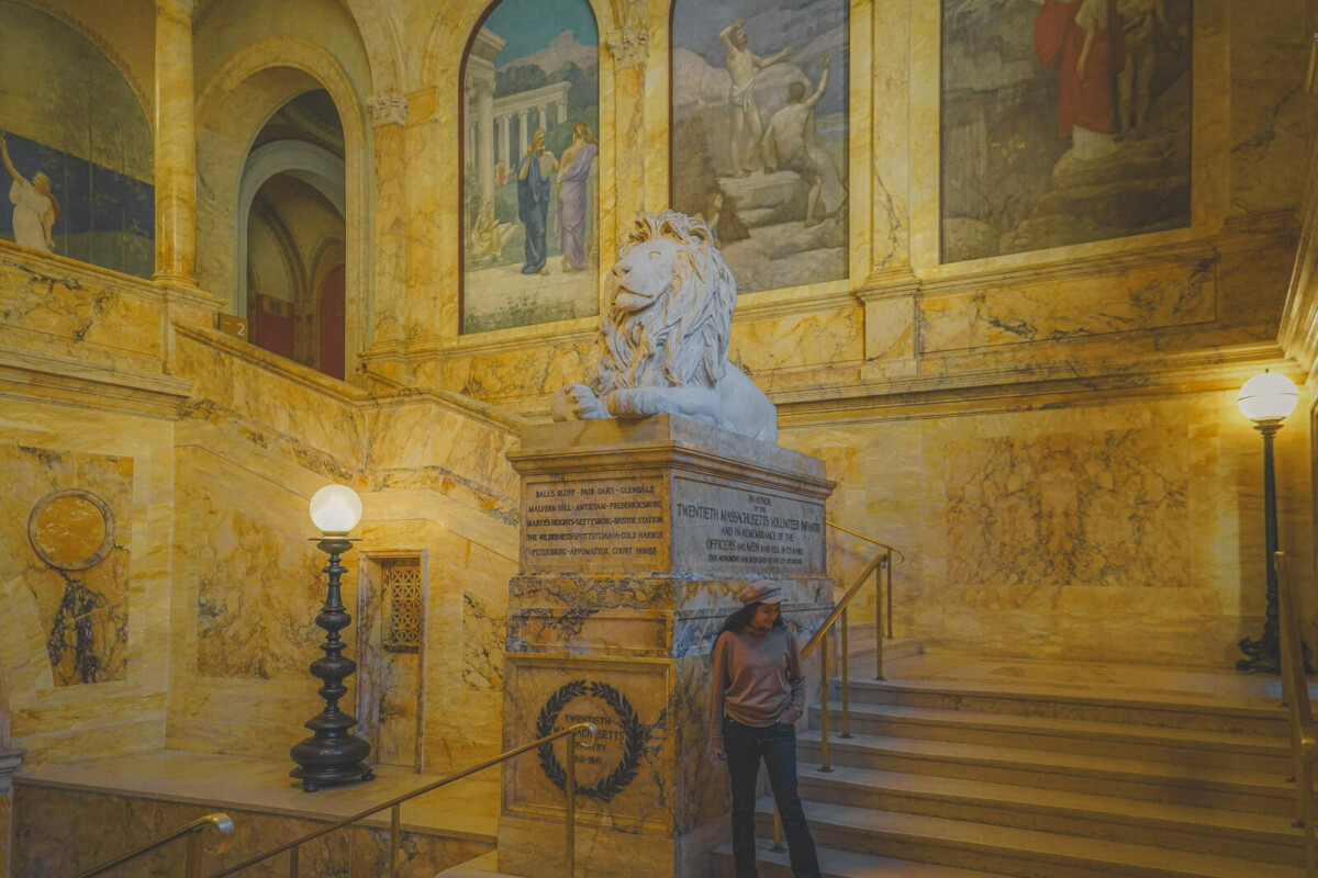 photo of Boston Public Library in Massachusetts, one of the best states to visit for book lovers