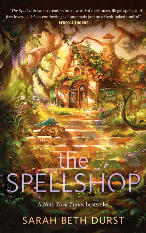 book cover of The Spellshop, one of the most popular cottagecore books