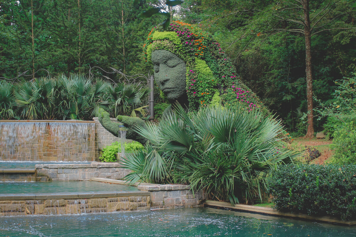 Earth Goddess at Atlanta Botanical Garden, often referred to as Te Fiti by visitors