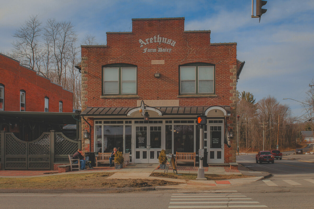a small town ice cream shop in Litchfield County, an area of Connecticut full of charming cottagecore towns to visit